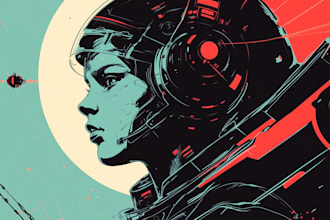 create an sci fi , cyberpunk, science fiction city, game art