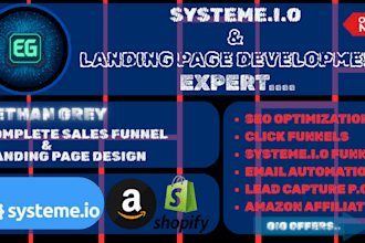 create your systeme io sales and click funnels