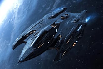 do  high quality space art and futuristic space scenes