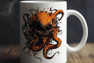 make a custom coffee mug design