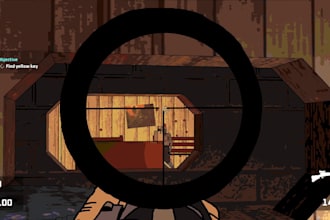 do basic 3d fps game for you with godot engine