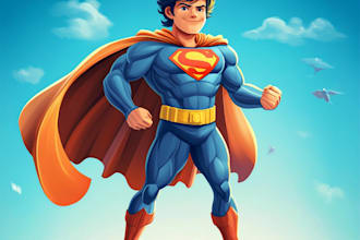 draw your favorite superhero character and comic