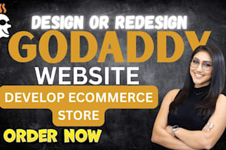 design or redesign godaddy website develop godaddy
