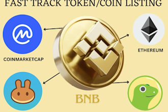 do fast token listing, ico listing, coin listing on coinmarketcap, coingecko cex