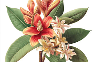 draw botanical illustration art for you