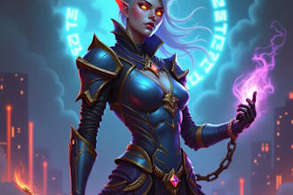 draw your fantasy,scifi or rpg character full body or portrait