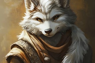 l draw your furry reference sheet of your fursona furry art