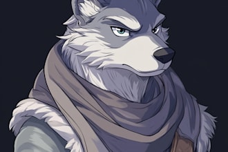 draw furry art, fursona, dnd furry character and anthro art