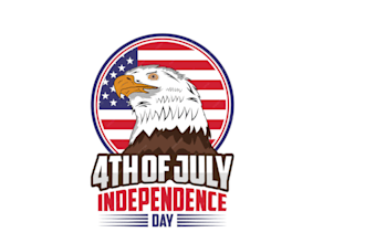 design a bold eagle in pilot hat logo for patriotic or aviation brands