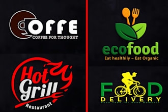 design restaurant pizza bbq food logo and food truck design