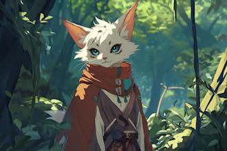 do create a dnd art and d and d character for you