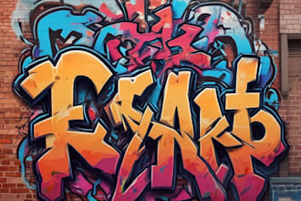 design custom graffiti text, tags, street art, and logo
