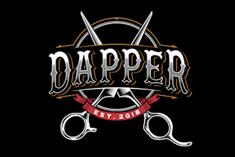 design an awesome barbershop logo with a classic or modern