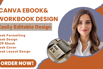 create self help ebook design canva pro formatting fillable workbook worksheet