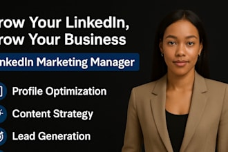 be your linkedin marketing manager b2b sales marketing manager content creator