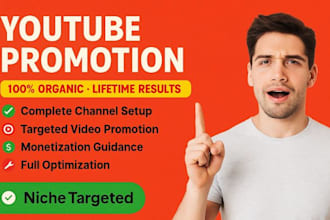do organic youtube shoutout and promotion to 5m targeted audience