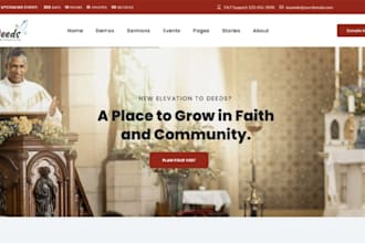build nonprofit website, donation, charity, ministry website, church website