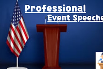 write powerful conference, business, keynote speeches for you and ghostwriting