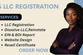 register US company registration llc ein boi report and sales tax permit