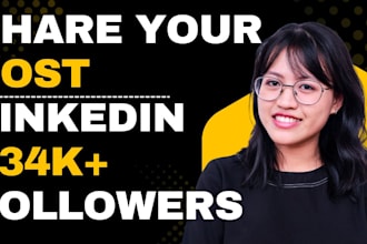 share your content with linkedin 234k audience, shoutout, promote it