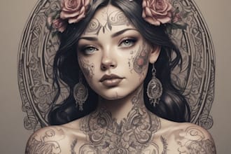 draw a custom tattoo design for you