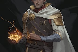 draw dnd character art and oc character