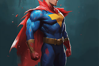 draw your favorite superhero character and comic