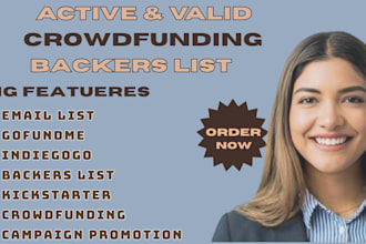generate active backers list for kickstarter gofundme indiegogo campaign