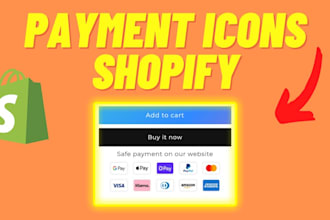 add payment icons and trust badges in shopify store