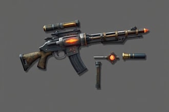design creative concept art of weapons and items