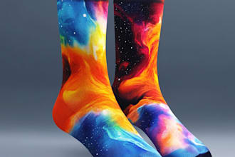 design custom and unique socks design
