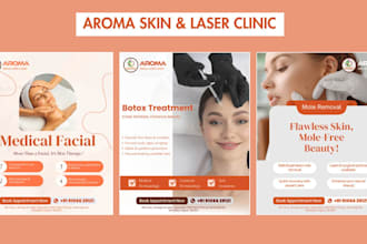 design professional social media post for hospitals clinics