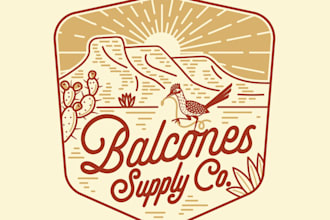 design a vintage retro logo for your outdoor or adventure