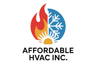 design high quality heating and air conditioning logo with express delivery