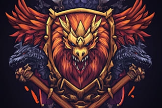 do a fantasy, rpg, sci fi, medieval game logo
