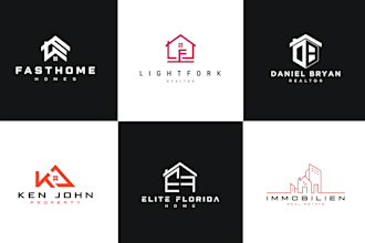 create a unique signature real estate or realtor logo design
