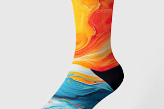 do sublimation all type of unique socks design