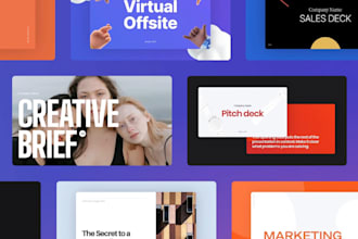 design professional business powerpoint and investor pitch deck