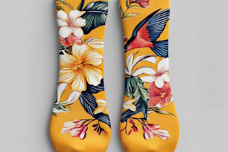 do creative sublimation socks design for your brand