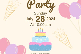 do birthday and any other invitation cards