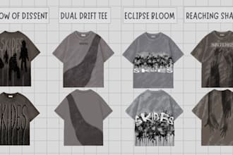 design dark aesthetic t shirt design