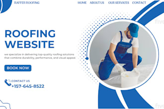 design junk removal website roofing website, pressure washing, handyman website