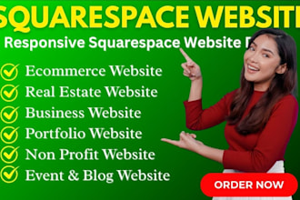 create squarespace website design squarespace store and SEO optimization