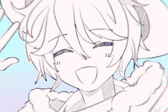 draw your oc , yt thumbnails, and chibi