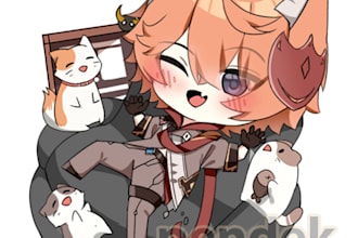 draw original character with my chibi style