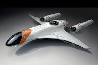 design starship 2d stl, 2d ship stl for 2d printing