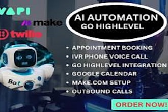vapi ai chatbot gohighlevel voice agent calendar make com telnyx sip trunk pbx