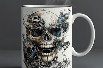 design a mug design or coffee cup design