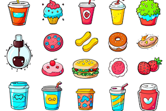 do creative doodle art illustrations , cartoons and icons