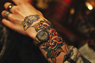 desing traditional tattoo with amazing quality and your idea
